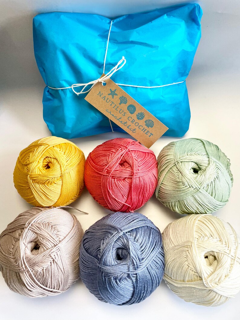 Learn to Crochet Kit. Beginners! Make 6 designs with just one stitch. Discover a love of crochet step by step with luxury organic materials! image 10