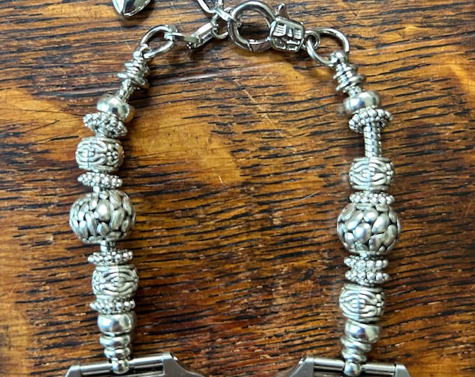 Elevate Your Apple Watch with a Silver Pandora-inspired Bracelet