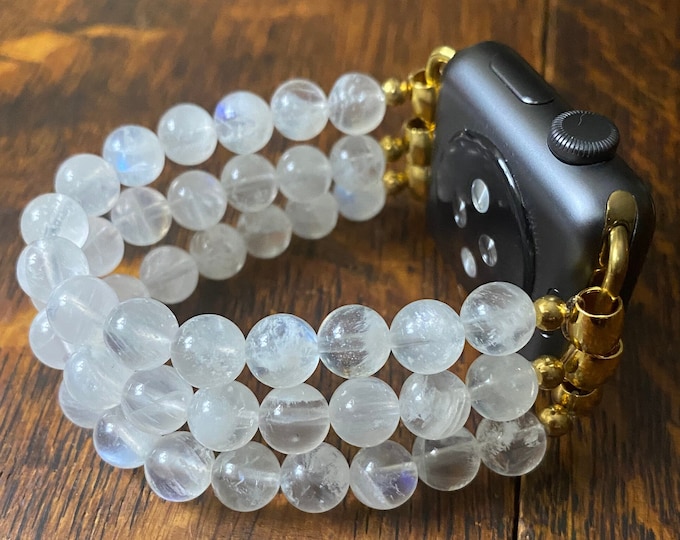 Gorgeous Moonstone Apple Watch Band - Stylish Elegance