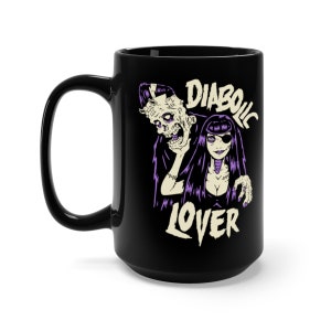 Goth Girl Zombie Diabolic Lover Coffee Mug, Black, 15oz or 11oz