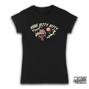 T-shirt Rat Rigolo - Style Psychobilly Greaser, Impression Art Lowbrow, T-shirt Monstre Hot Rod, Rockabilly Fink image 3