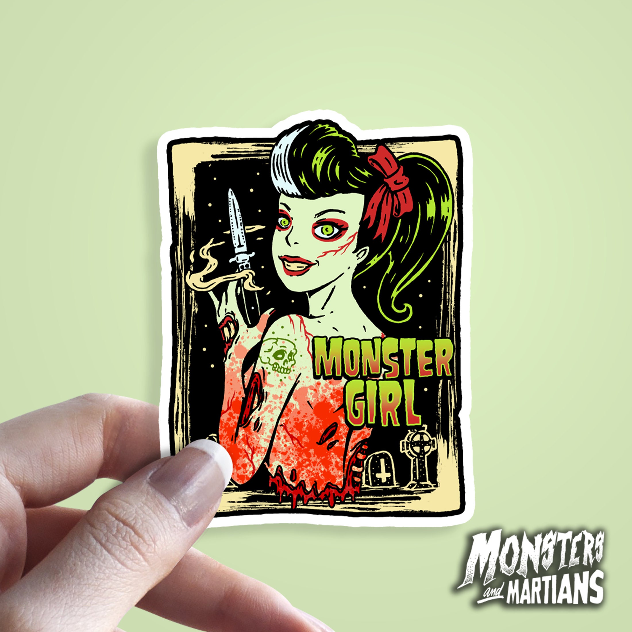 Zombie Girl Pinup 