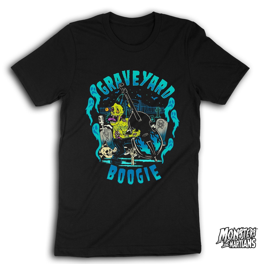 Graveyard Boogie Zombie T-shirt, Horror Punk Shirt, Psychobilly Shirt ...