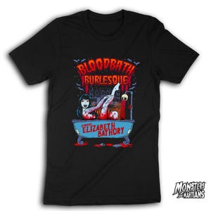 Elizabeth Bathory Gothic T-Shirt - Burlesque Horror Clothing, Psychobilly Vampire Shirt image 1