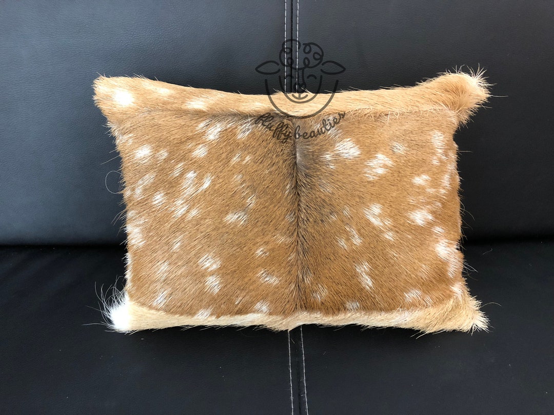 Authentic Handmade Axis Deer Pillow Deer Pillowcase Bambi Rug Etsy