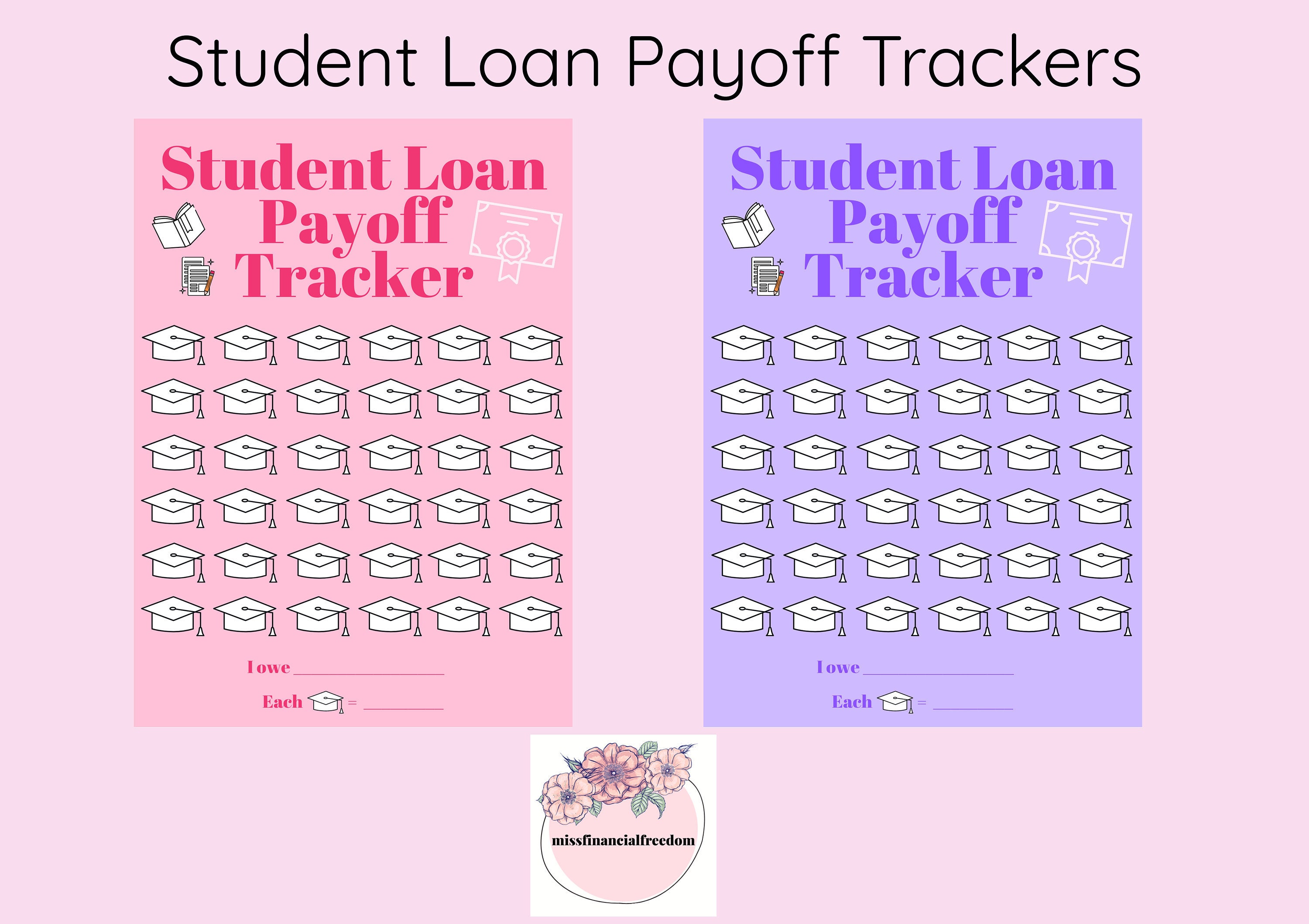 Student Loan Payoff Tracker Printable Student Loan Sink Pay Off The