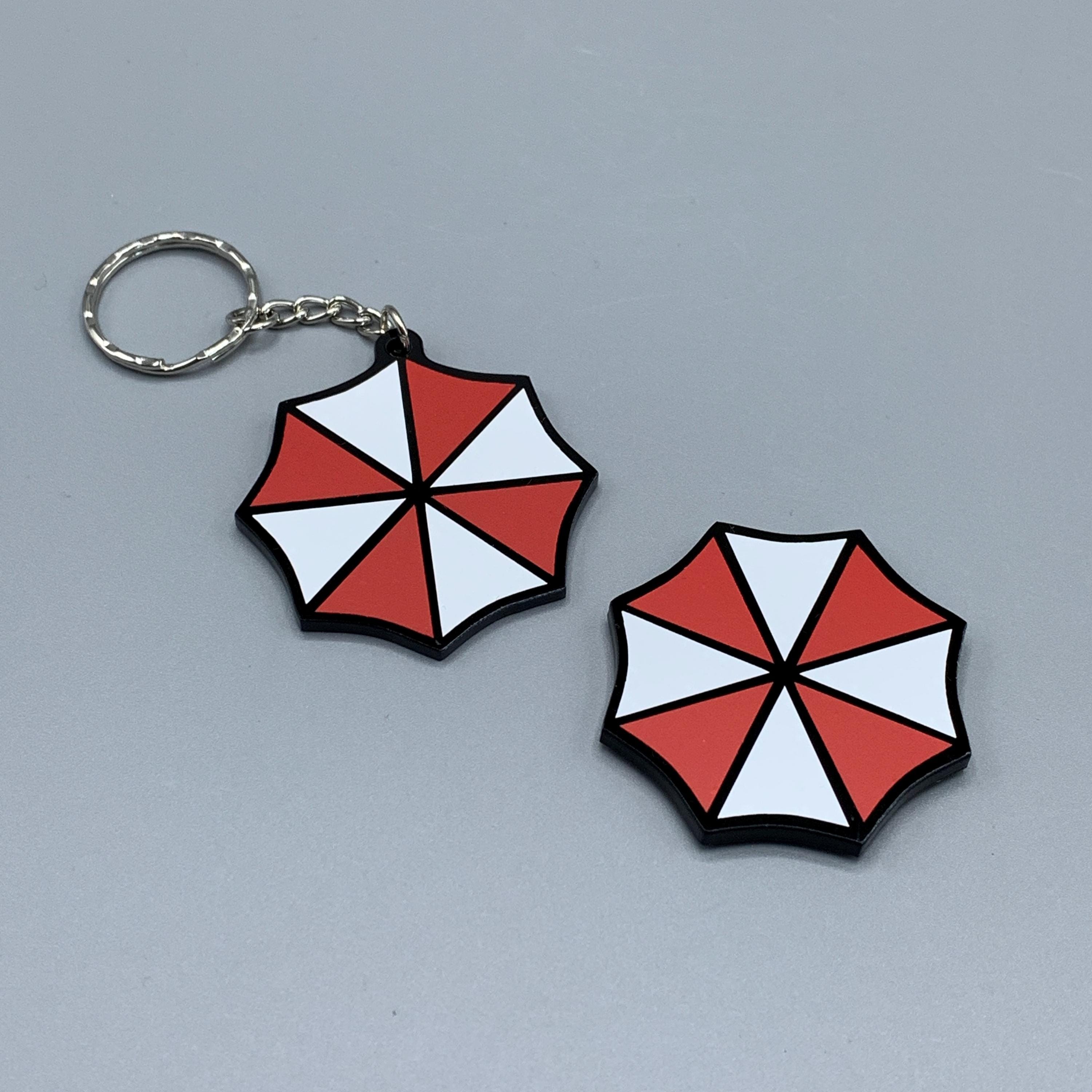 Resident Evil Inspired Umbrella Corp Decorative Keyring or Magnet