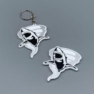 Sharknado inspired decorative keyring or magnet