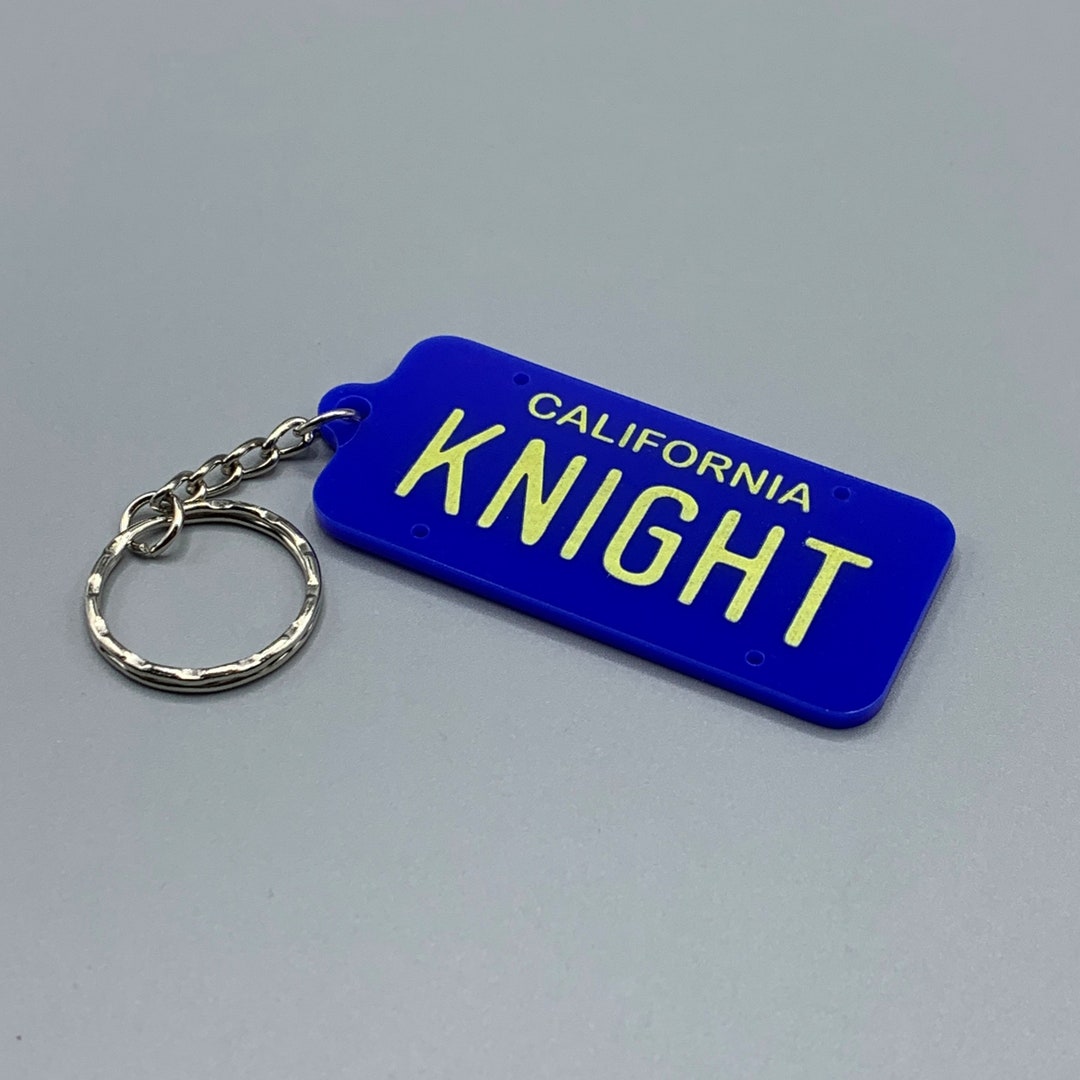 Knight Rider Inspired Licence Plate Keyring. Etsy UK