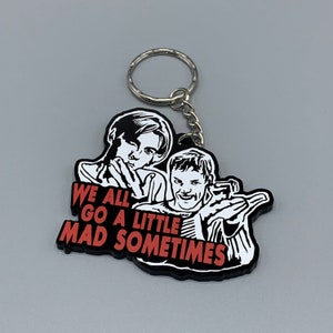 Scream inspired Billy and Stu decorative keyring