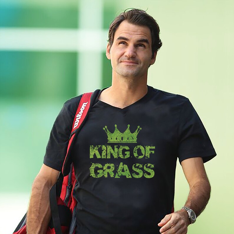Tennis KING OF GRASS Personalized Shirt Unisex Gift Player Etsy
