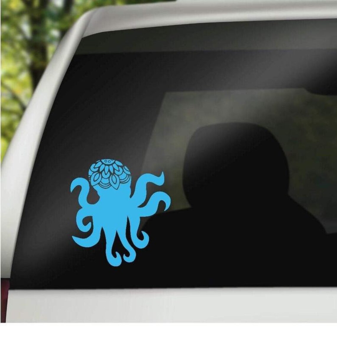 Octopus Decal Octopus Sticker Car Decal Nautical Car Decal Etsy