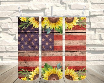 American Sunflower Tumbler