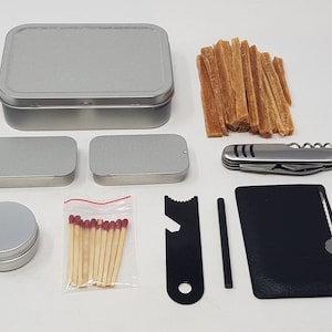 Fire Starter Kit Pocket-Sized Bushcraft: Waterproof Accessories for Your Survival Tin