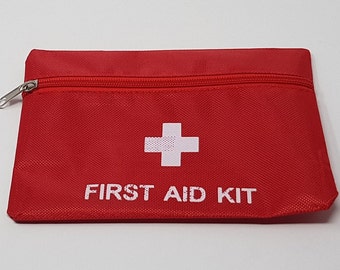 Red Emergency Medical Storage Bag for Outdoor Survival Bushcraft Travel Car