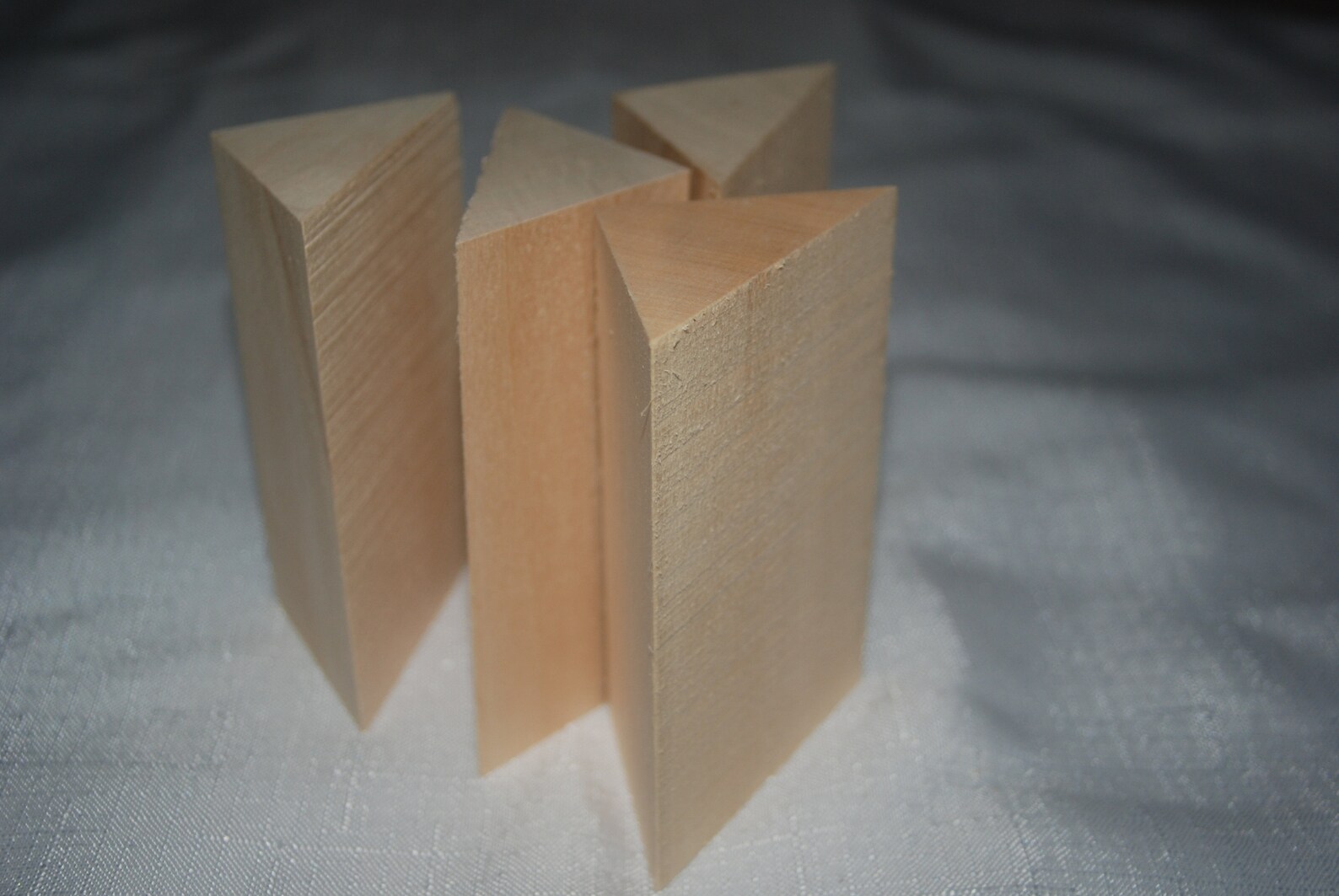 4 x Lime triangles carving.Lime Wood Hand Carving Blanks Etsy