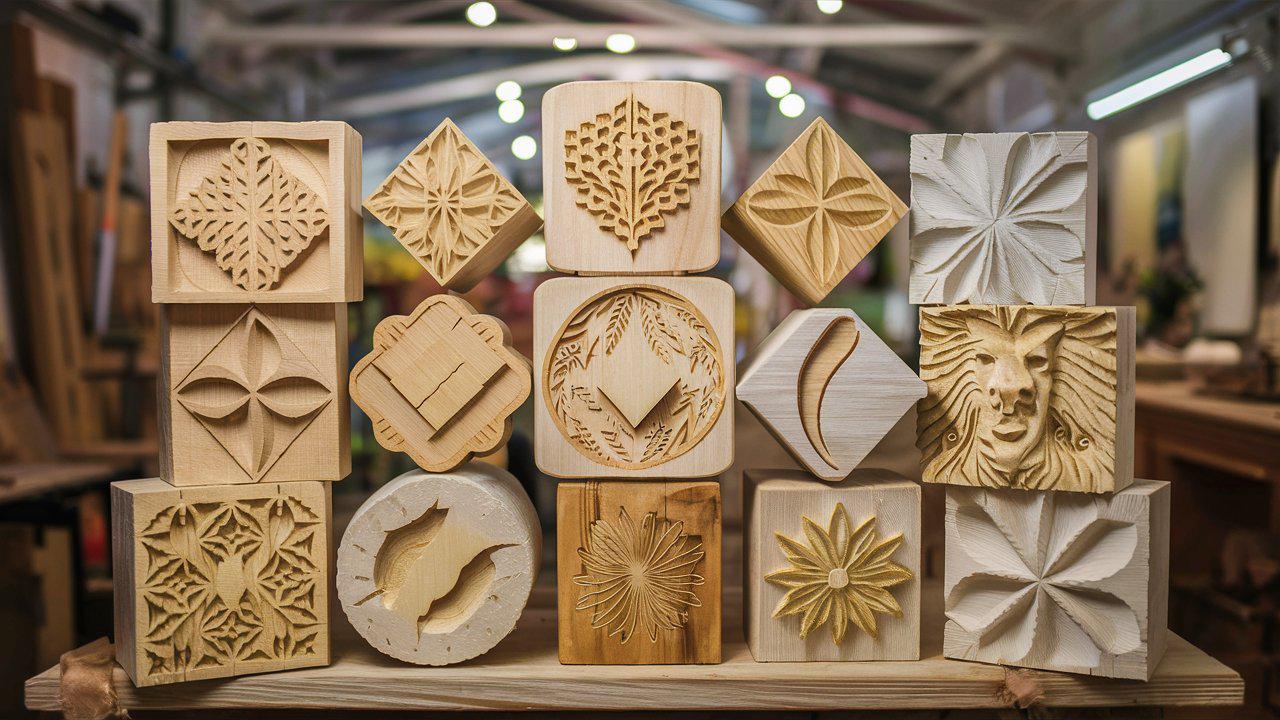 Lot 16 Blocs Sculpture Bois Tilleul 15x2,5x2,5 Cm - Blocs Non Finis Pour Bricolage Et Enfants