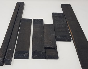 Ebony Wood Slats – Exotic Black Hardwood for Inlays, Handcrafts & Woodworking