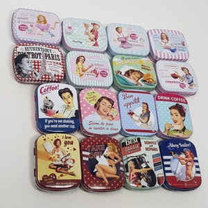 Small Tin Box   Storage Box Empty Metal Box Jewelry Organizer Women  16 Variants Gift