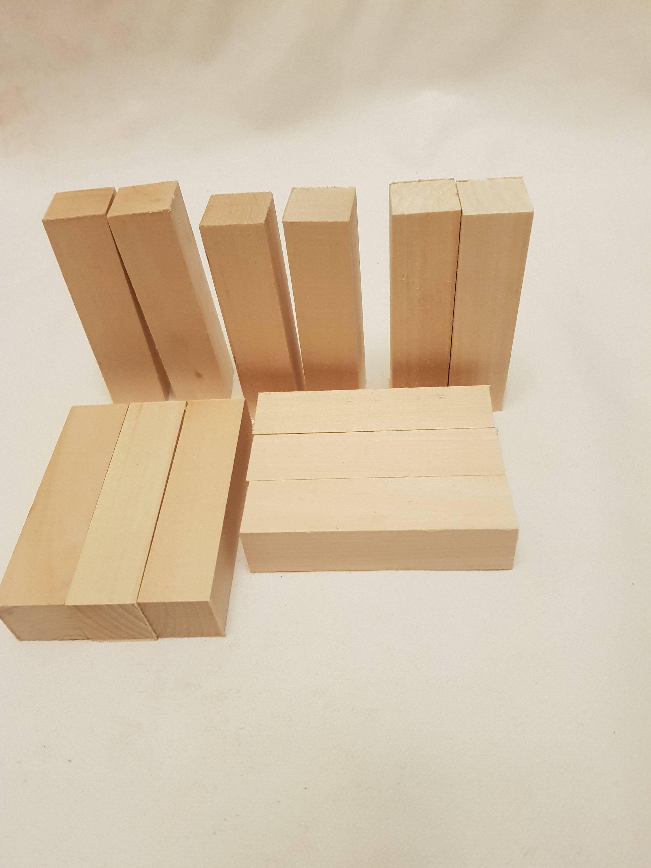12 Piece Soft Lime Wood Hand Carving Blanks Blocks.100x25x25. Etsy