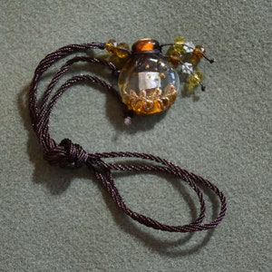 Murano Glass Perfume Bottle Necklace