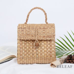 Cute Summer Bag, Straw Woven Purse Handbag, Baguette Bag, Bride Purse, Woven Bag, Wedding Guest Bag, Handmade Crossbody, Tote Bags for Women