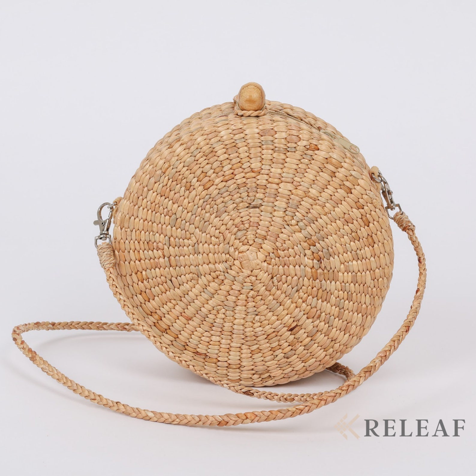 Round Crossbody bag Wicker Circle Straw Purse Women Handbag Etsy