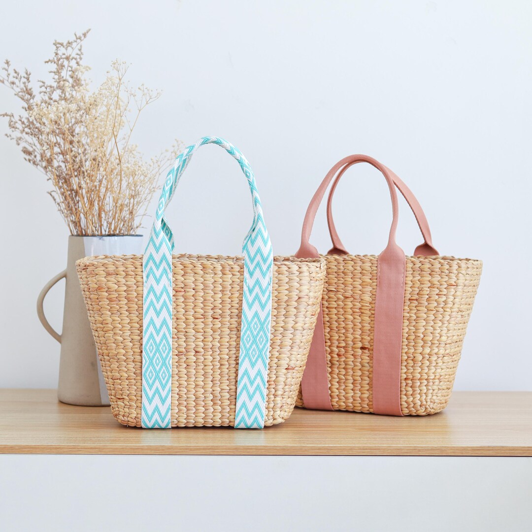 Sac En Paille Pochette Tissée En Paille D'été Pour Femmes, Sacs à Main Noués Avec Nœud, Tissage à La Main, Sac à Main De Soirée, Sacs De Plage De Mariage Sac Paille