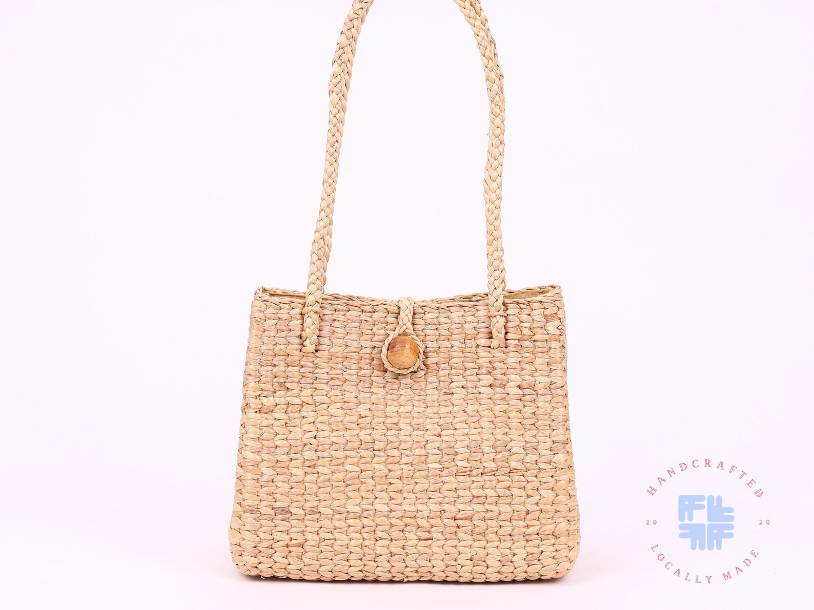 Water Hyacinth Straw Handbag, Classy Hand Woven Bag Eco-friendly Tote ...