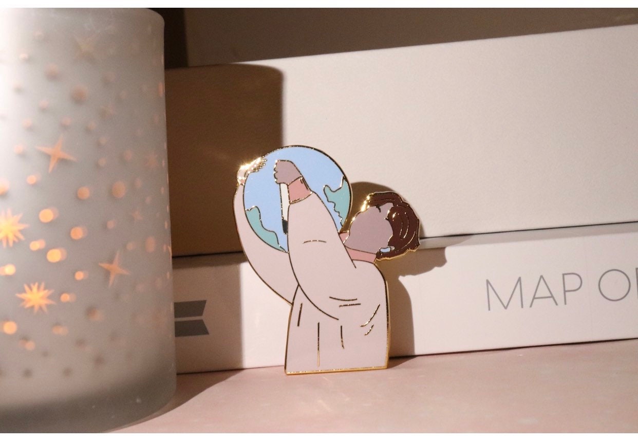 Jin - Moon Enamel BTS Pin