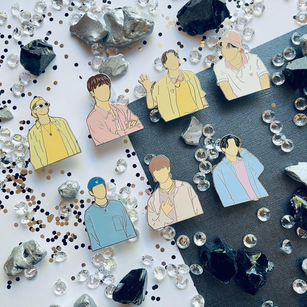 Bts Enamel Pin Etsy