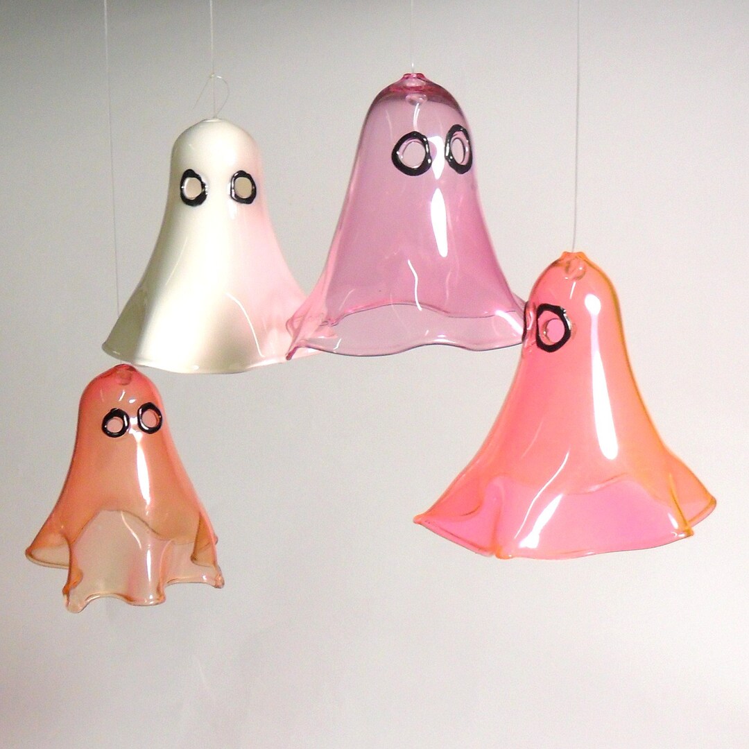 Mini Ghosts in Murano Colored Glass - Etsy