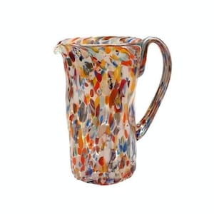 Murano glass carafe with murrine