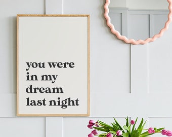 Dream Quote Print | Digital Art Download | Minimal Neutral Typography Printable Art