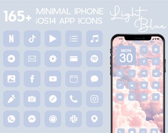 Blue Iphone Icons Etsy Blue Iphone Icons Etsy