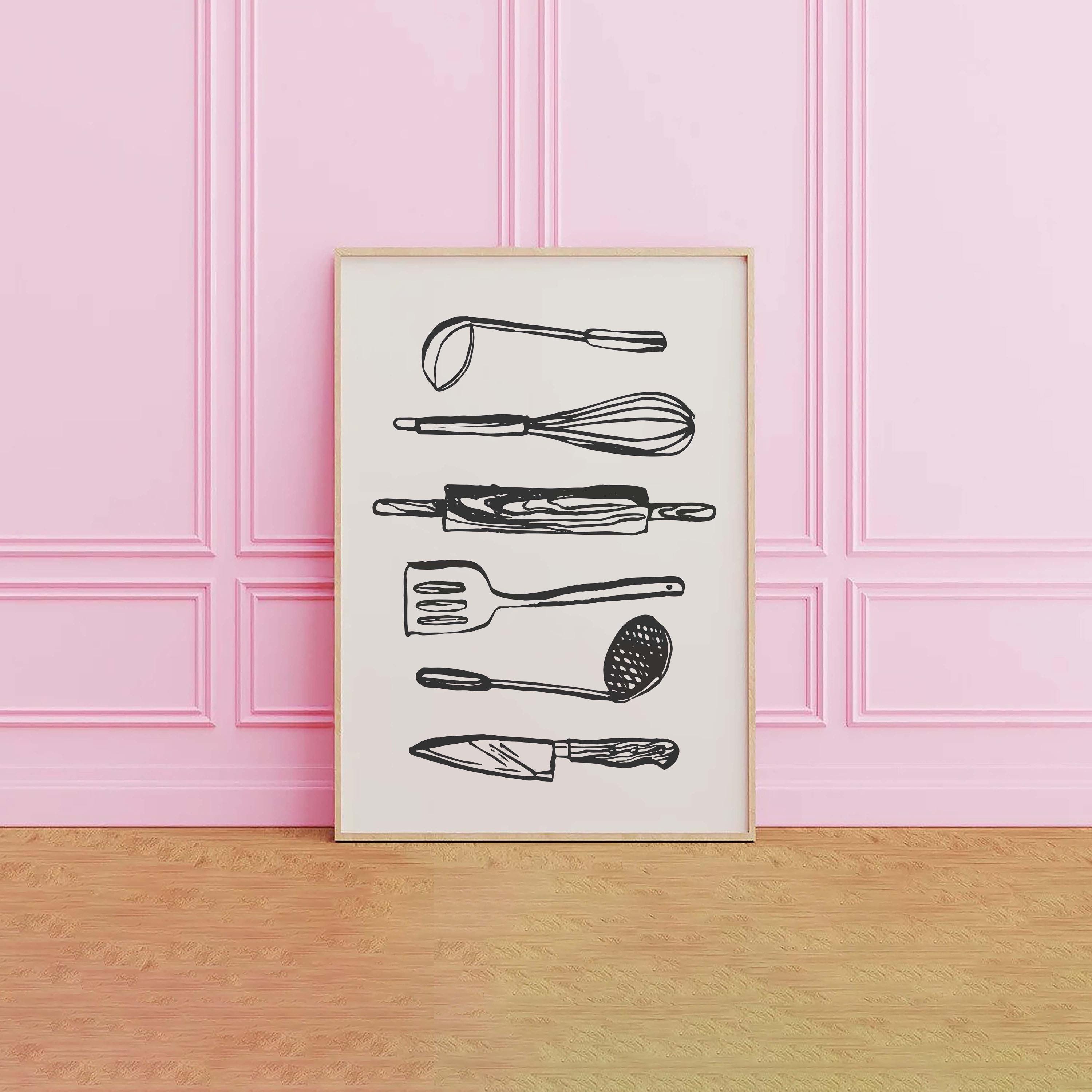 free kitchen wall art bundle | 5 printable designs |... Kitchen Wall Art Mega Bundle, 30+ Printables, Digital Art Download ...