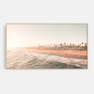 Samsung TV Frame Digital Art Download | California Beach Sunset Digital TV Art