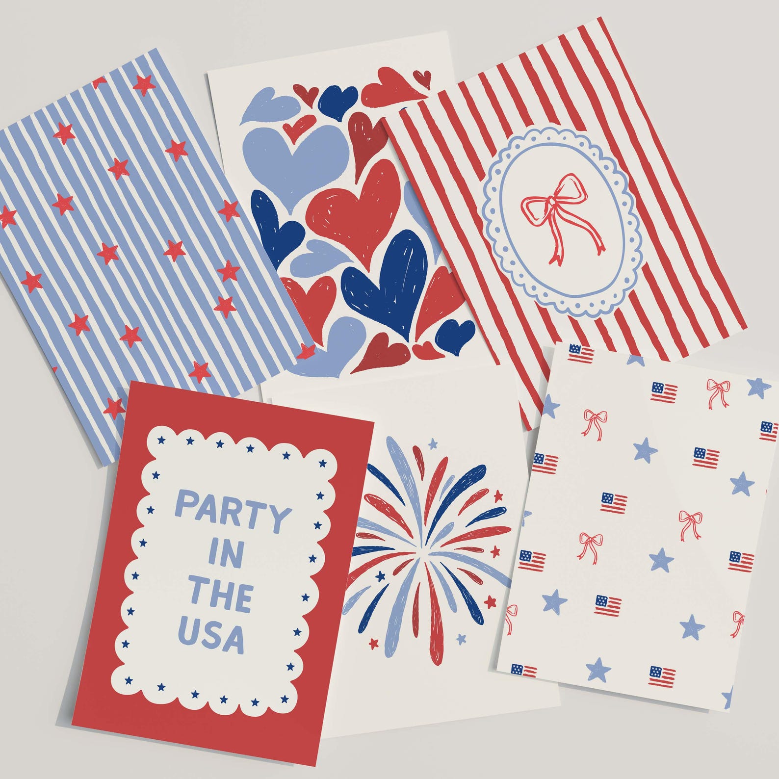 4th of July Wall Art Bundle, 25 Patriotic Prints, Americana Gallery ...