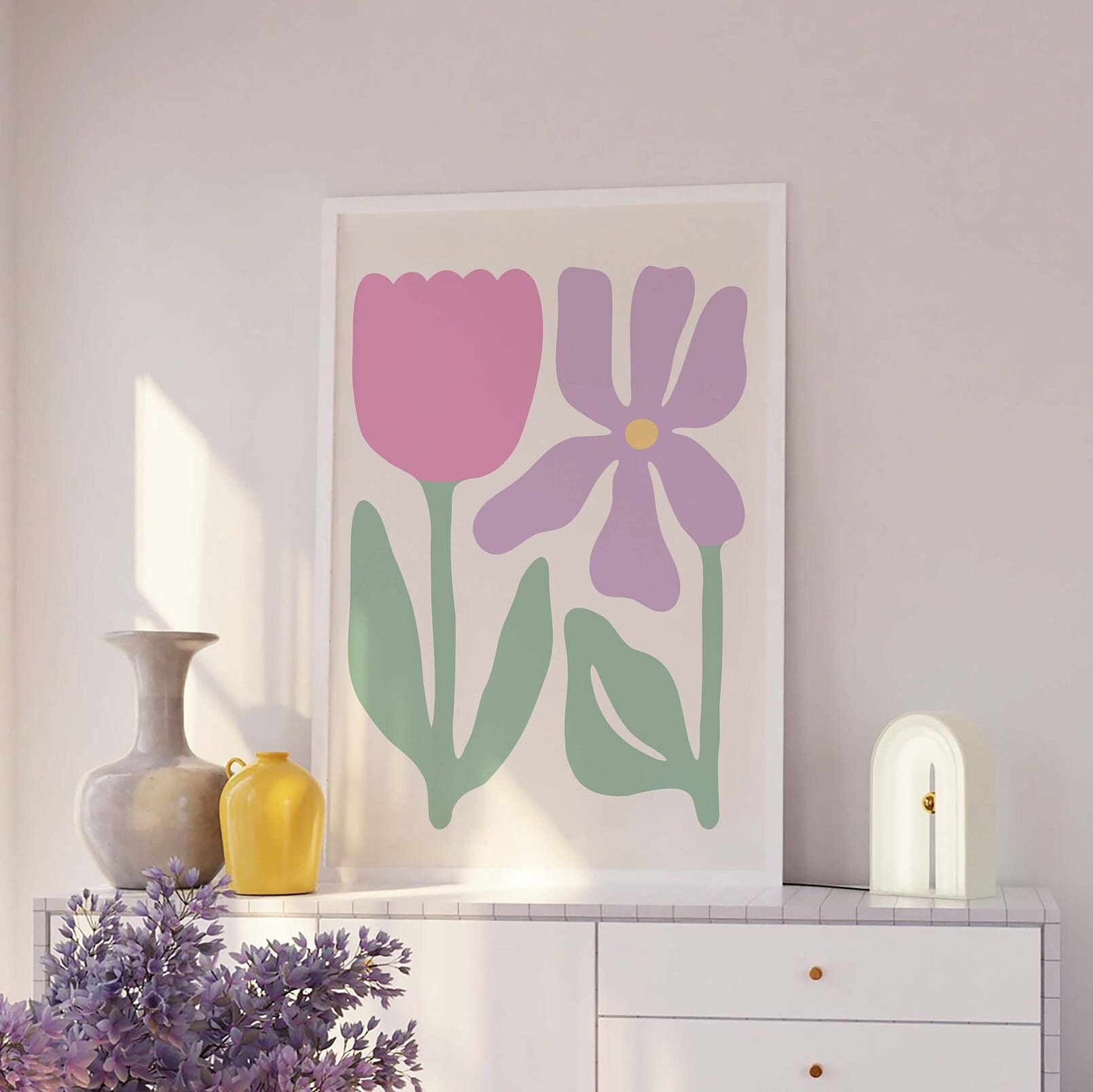 Abstract Floral Print | Digital Art Download | Flower Printable Wall ...