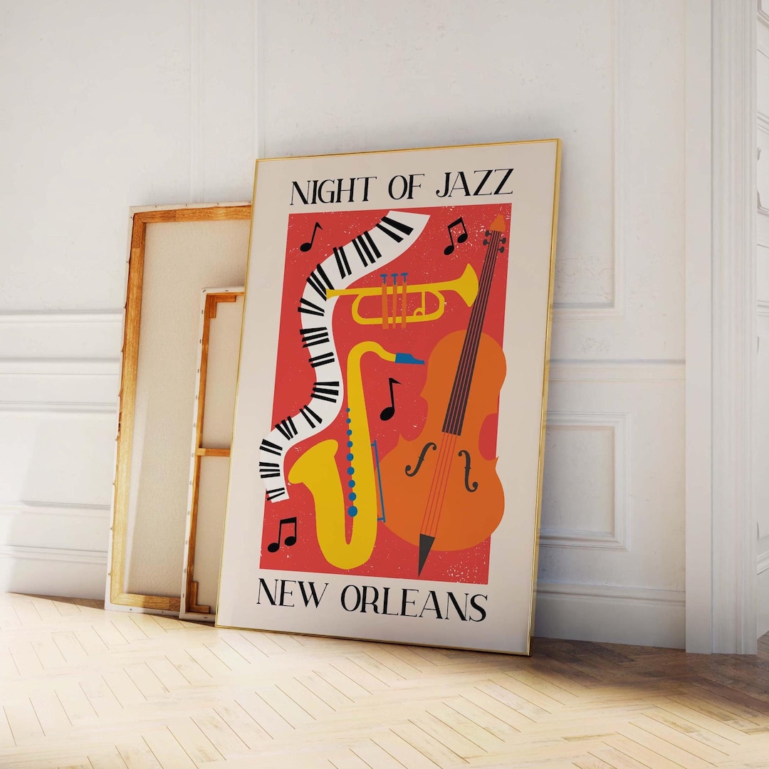 JAZZ STORY IN USA　ポスター 額縁付　ジャズツリー　約B1 JAZZ STORY IN USA ポスター 額縁付 ジャズツリー 約B1 - メルカリ