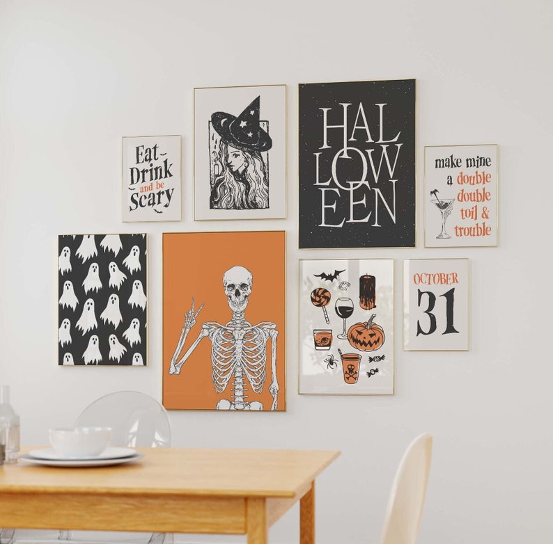 Halloween Gallery Wall Set | Digital Art Download | 10 Printables ...