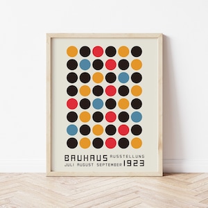 Bauhaus Exhibition Print | Digital Art Download | Abstract Vintage Geometric Printable Art