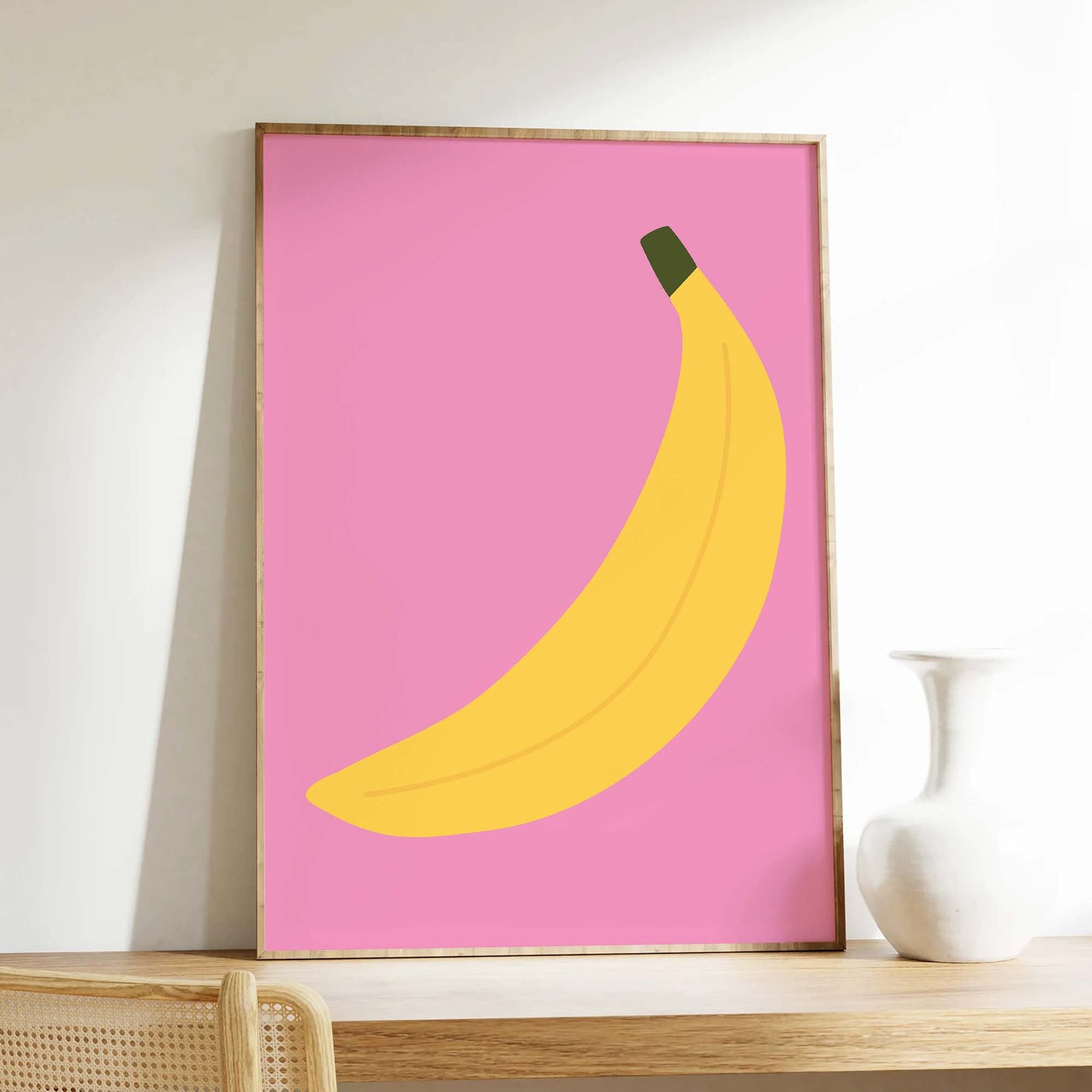Banana Print | Digital Art Download | Fruit Wall Art | Funny