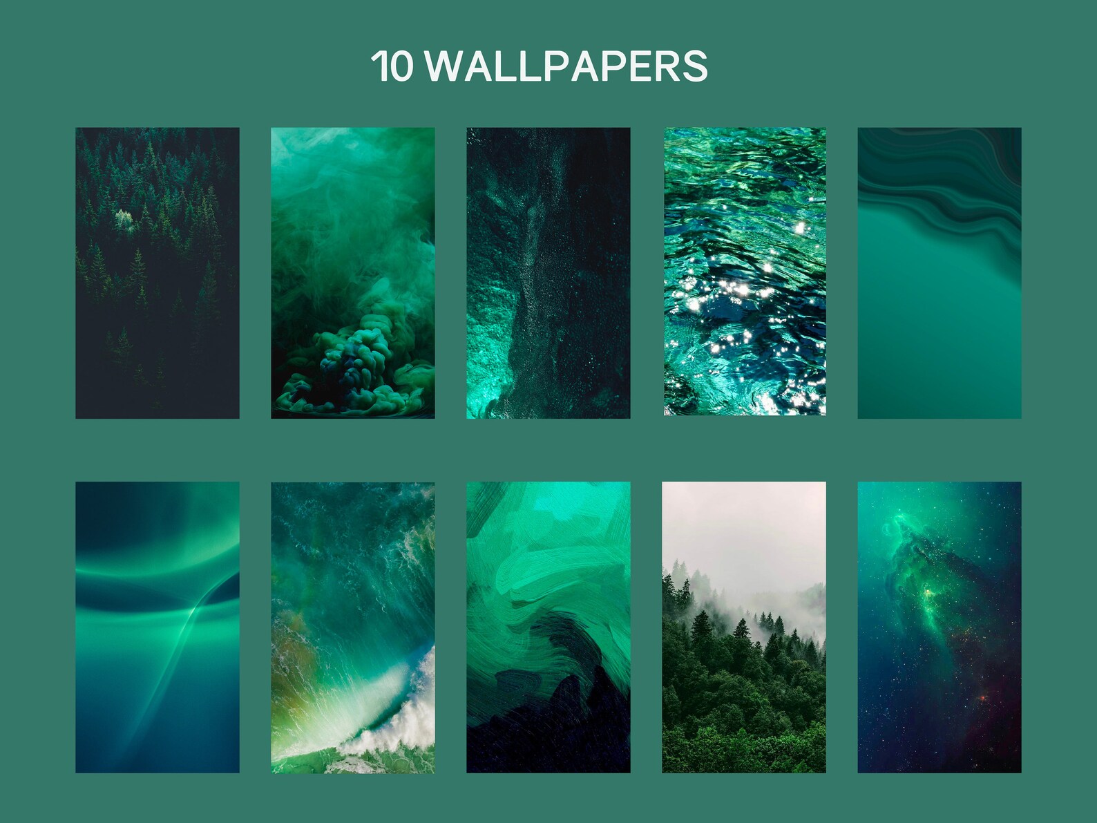 Ios Green App Icons 230 Dark Green Minimal Ios 14 Modern Etsy UK