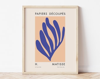 Matisse Exhibition Print | Digital Art Download | Paper Cut-Outs French Abstract Printable Art | Abstract Wall Art | Cute Trendy Wall Art