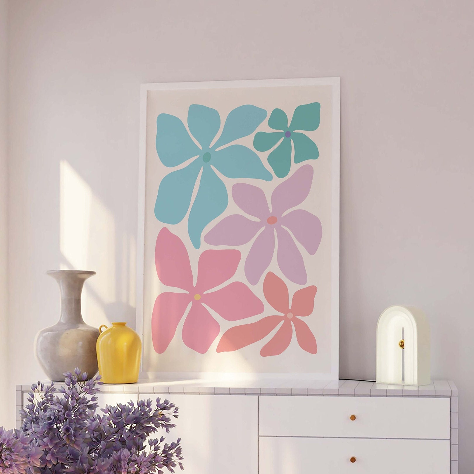 Abstract Floral Print | Digital Art Download | Flower Printable Wall ...