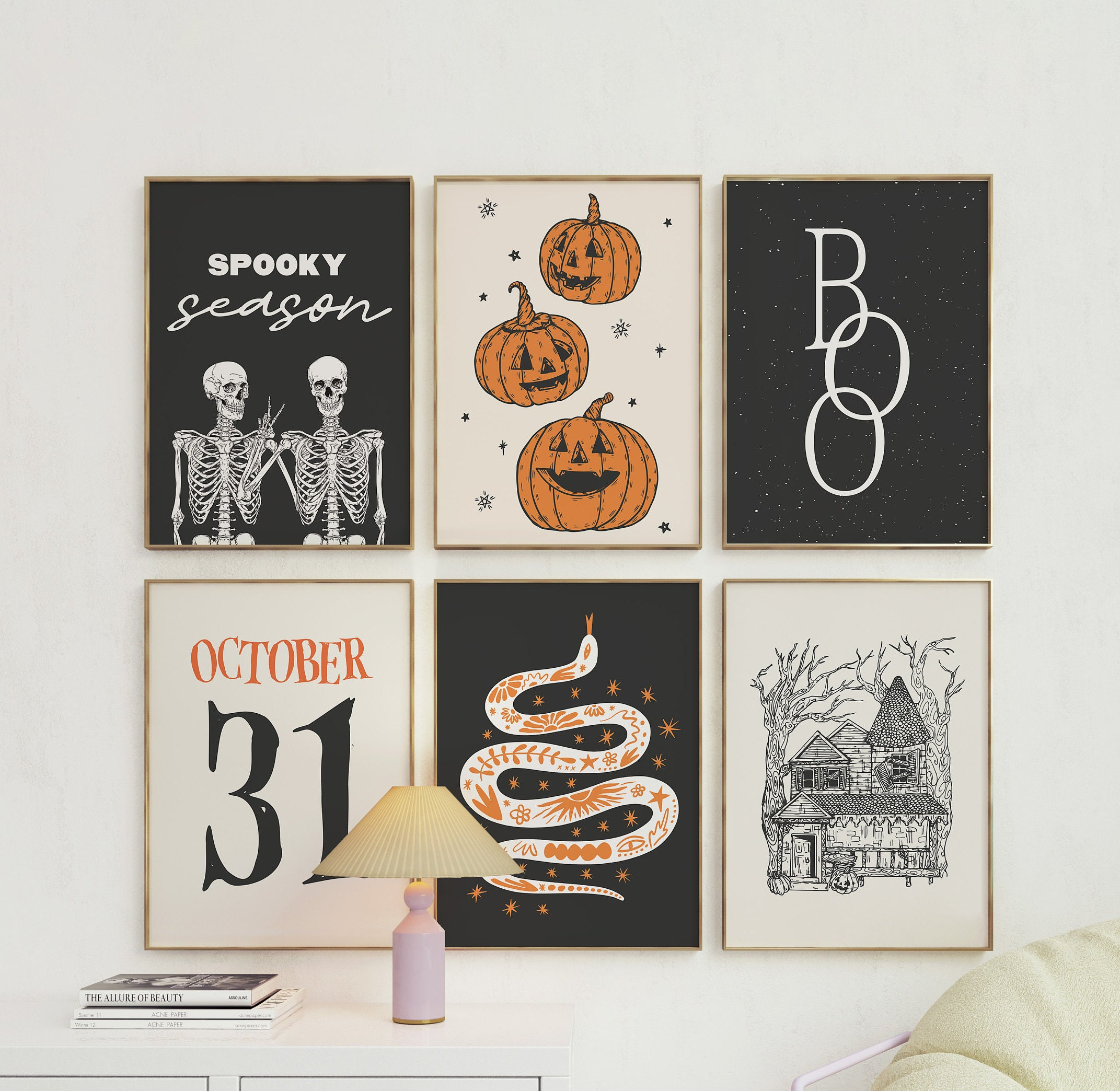 Halloween Wall Art Mega Bundle, Digital Art Download, 30+ Printables ...