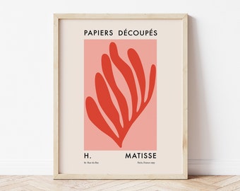 Matisse Exhibition Print | Digital Art Download | Paper Cut-Outs French Abstract Printable Art | Abstract Wall Art | Cute Trendy Wall Art