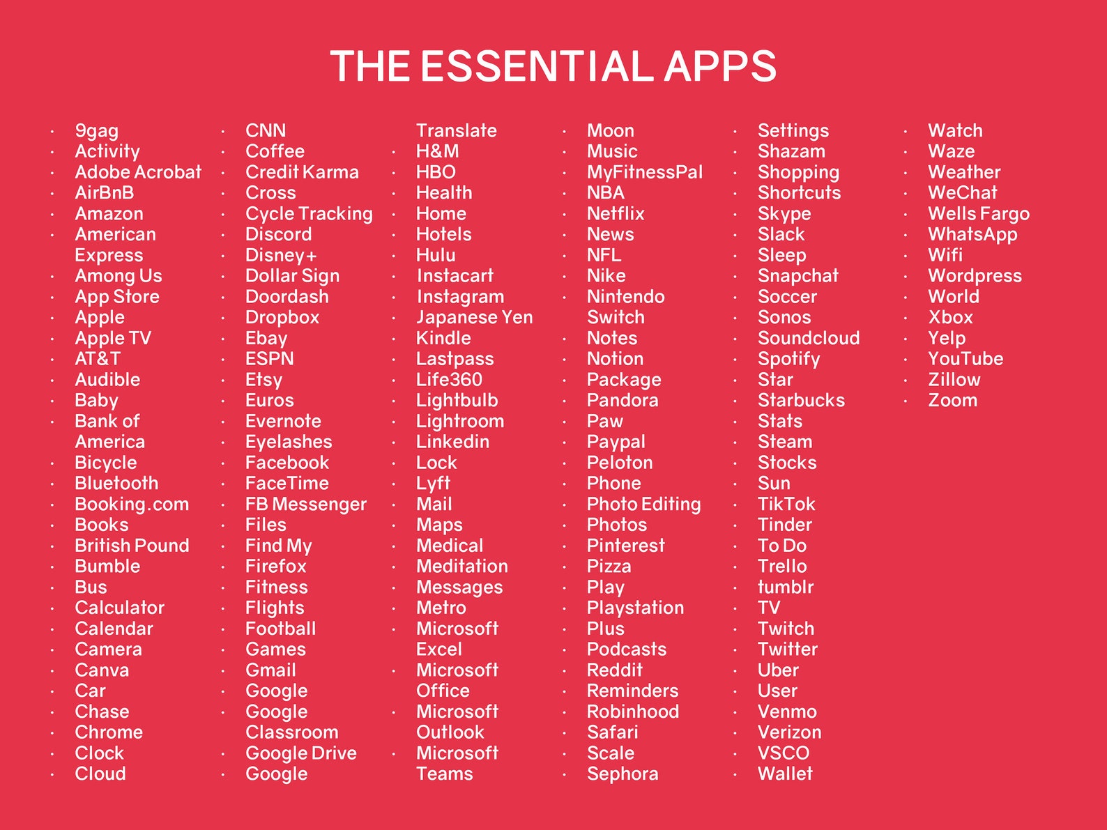 IOS Red & White App Icons Set 330 Red and White Minimal iOS Etsy
