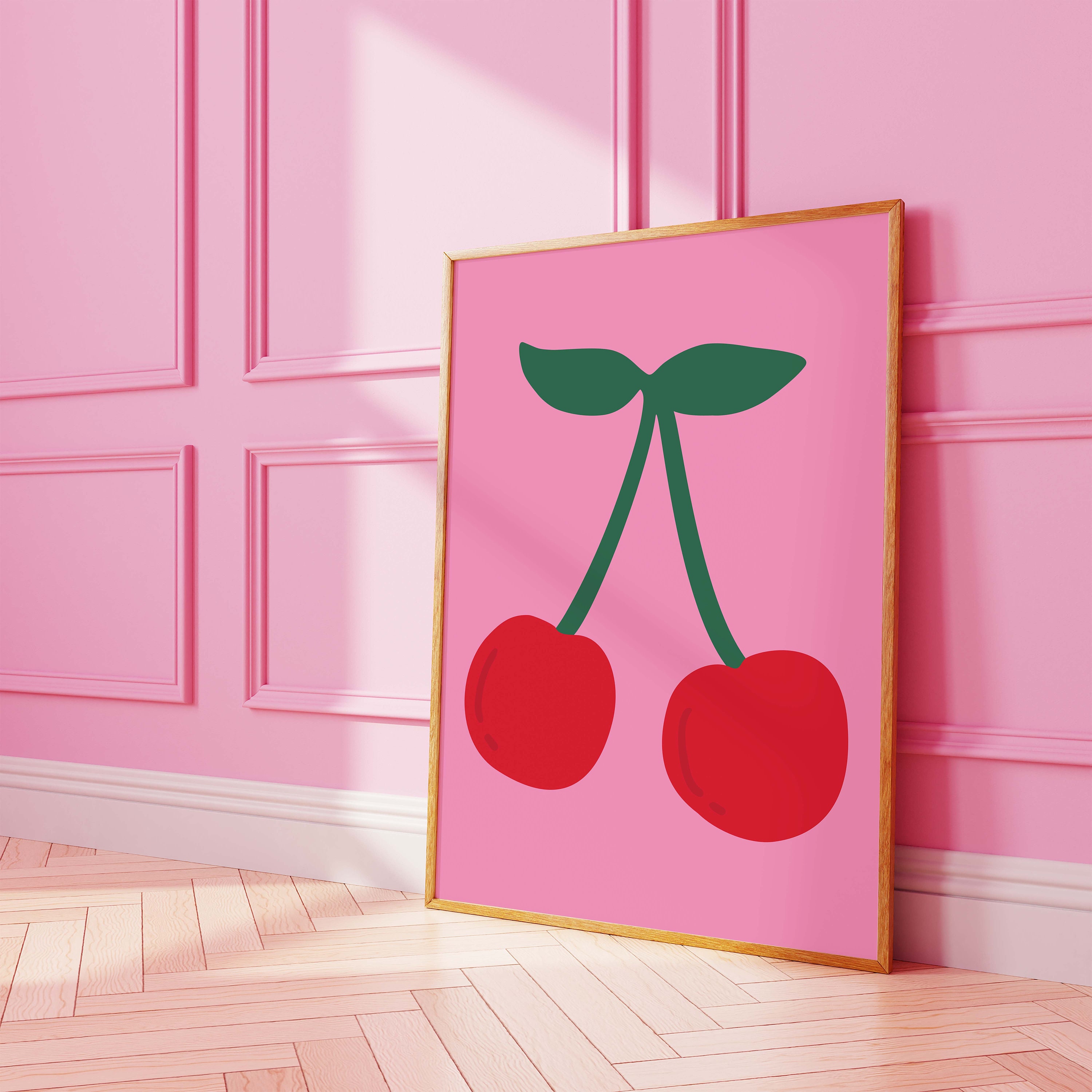 Cherry Print | Digital Art Download | Fruit Wall Art | Kitchen Art